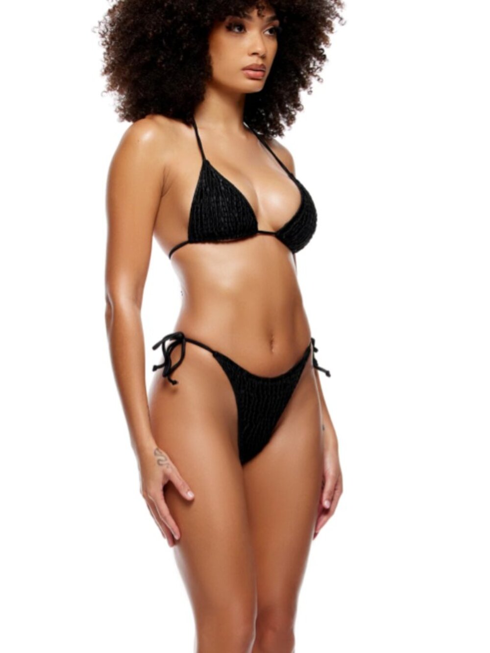 NWT Forplay Bikini Set 'Atrani' Black Size S